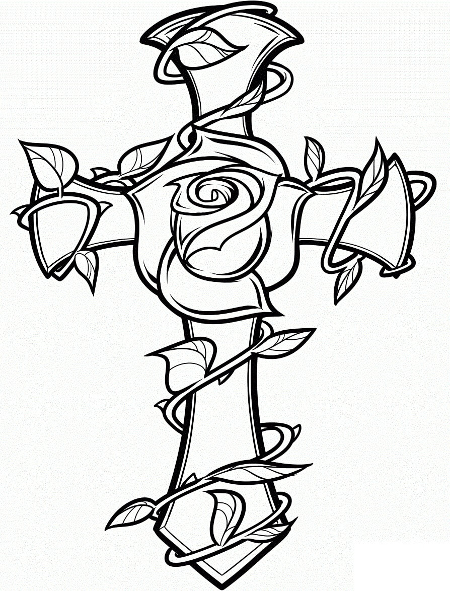 80+ Adult Rose Coloring Pages Printable 84