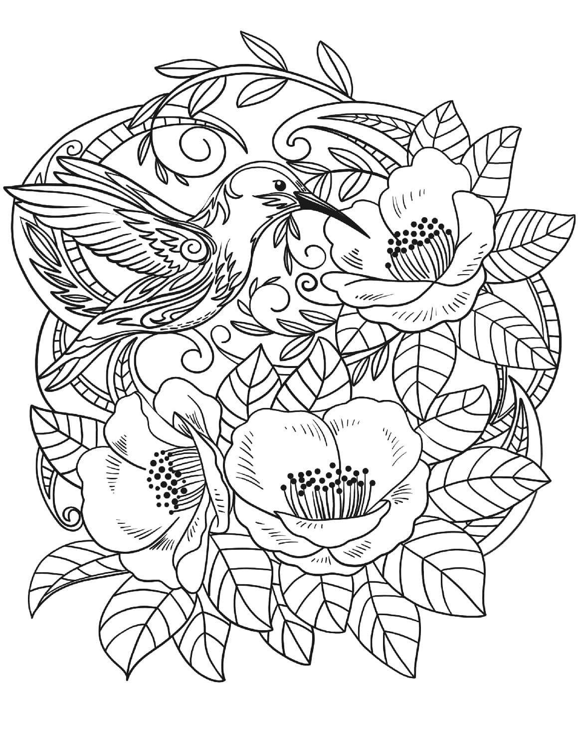 80+ Adult Rose Coloring Pages Printable 86