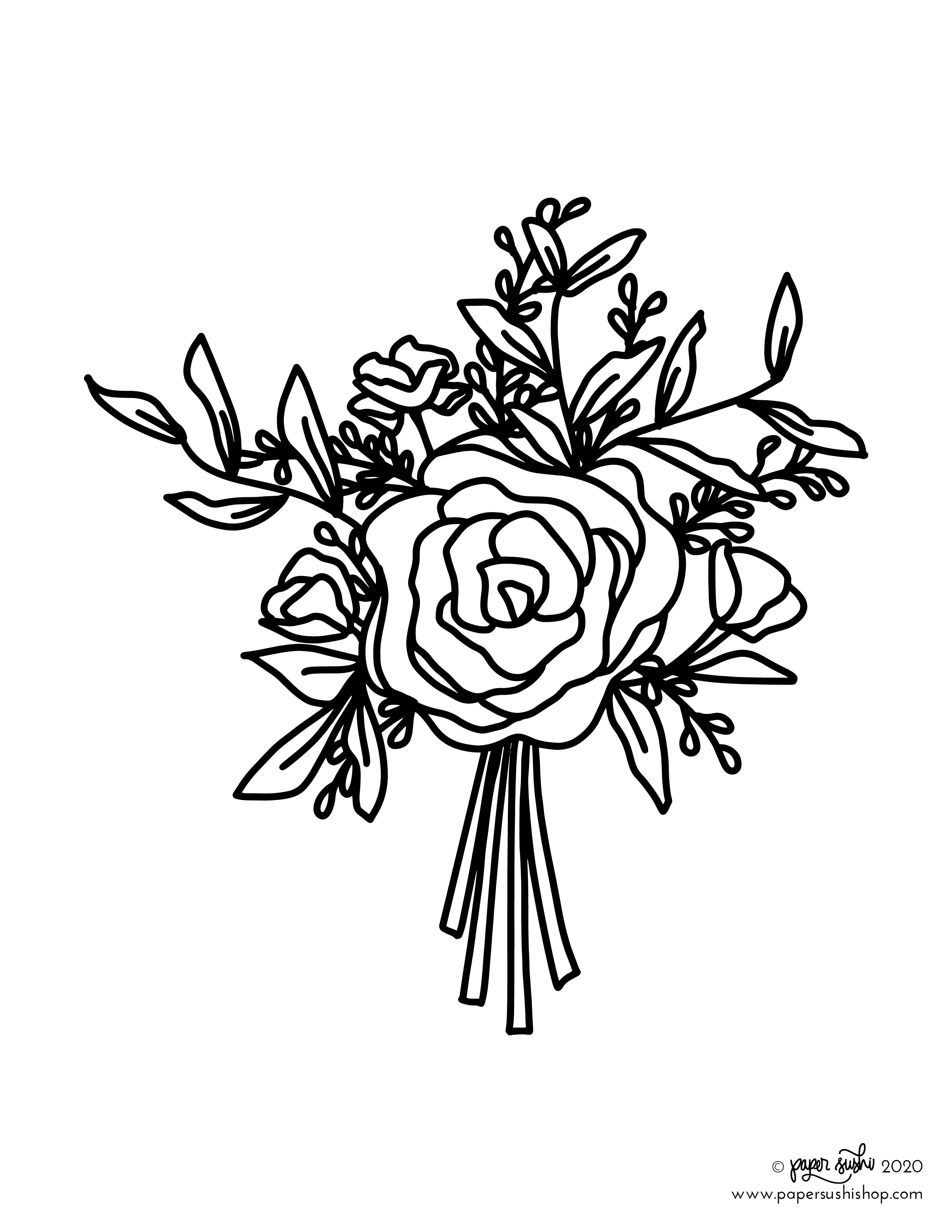 80+ Adult Rose Coloring Pages Printable 97