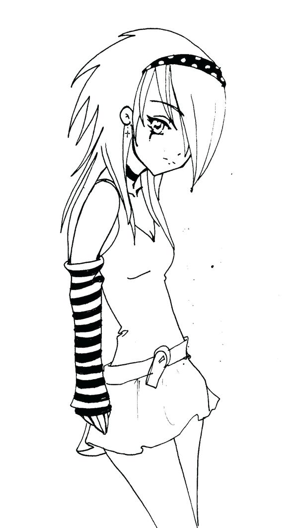 99 Anime Emo Coloring Pages: Express Your Emotions in Color 102