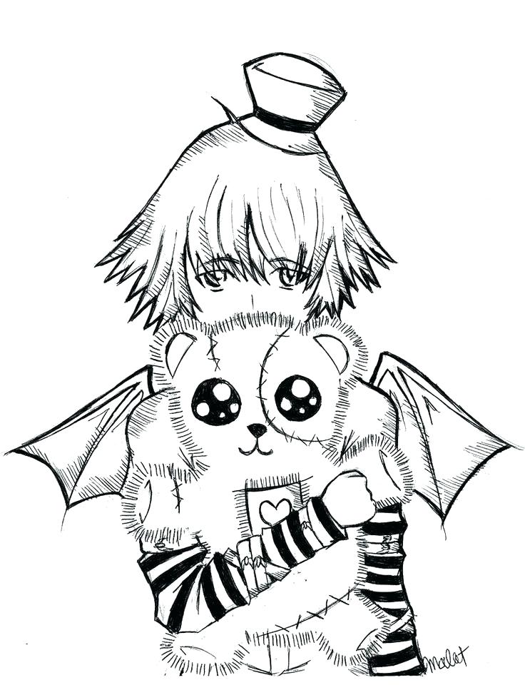 99 Anime Emo Coloring Pages: Express Your Emotions in Color 3