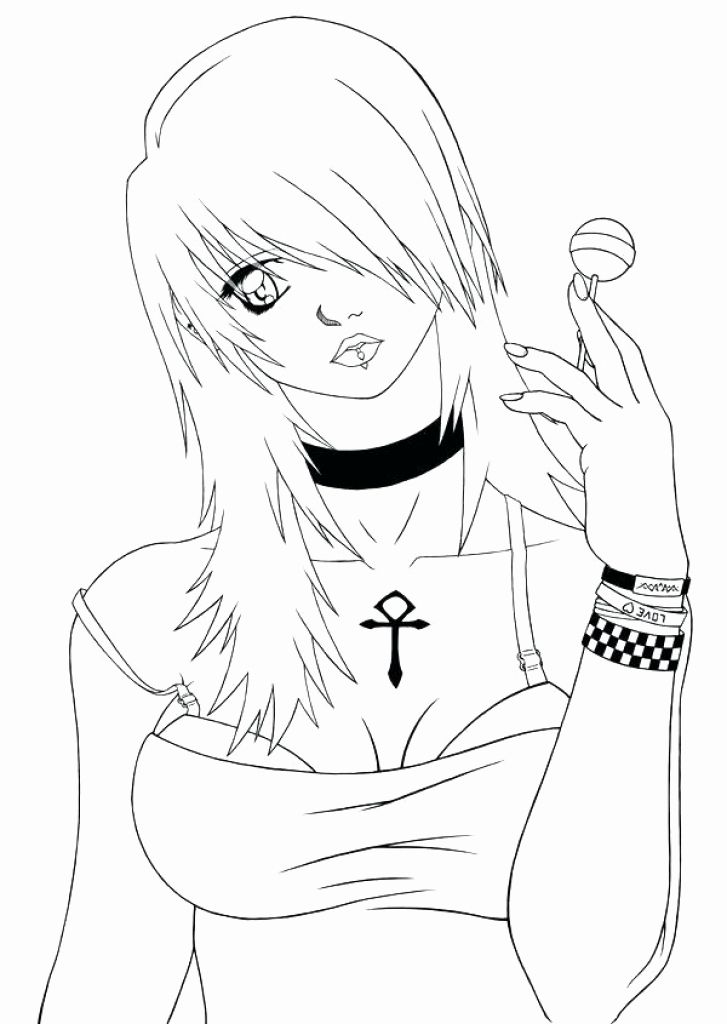 99 Anime Emo Coloring Pages: Express Your Emotions in Color 33