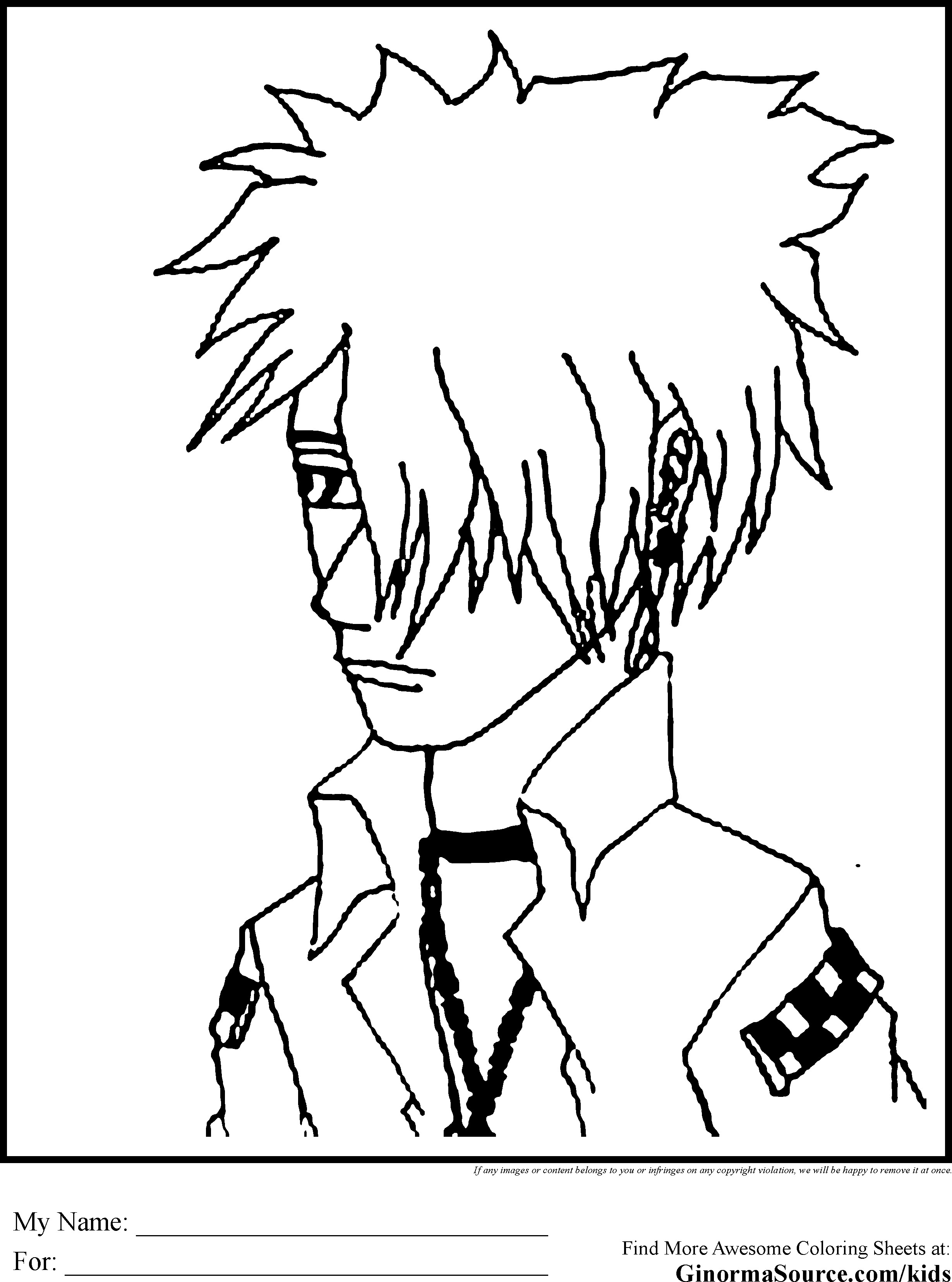 99 Anime Emo Coloring Pages: Express Your Emotions in Color 41