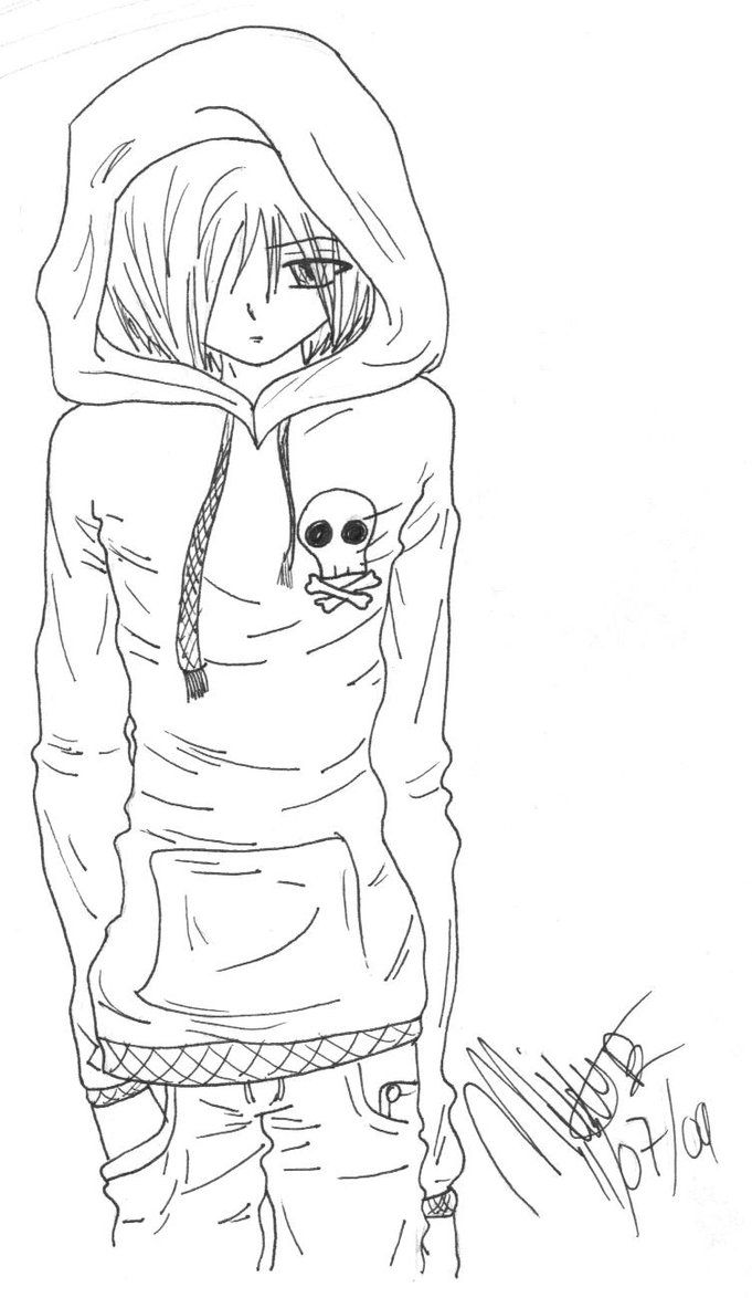 99 Anime Emo Coloring Pages: Express Your Emotions in Color 45