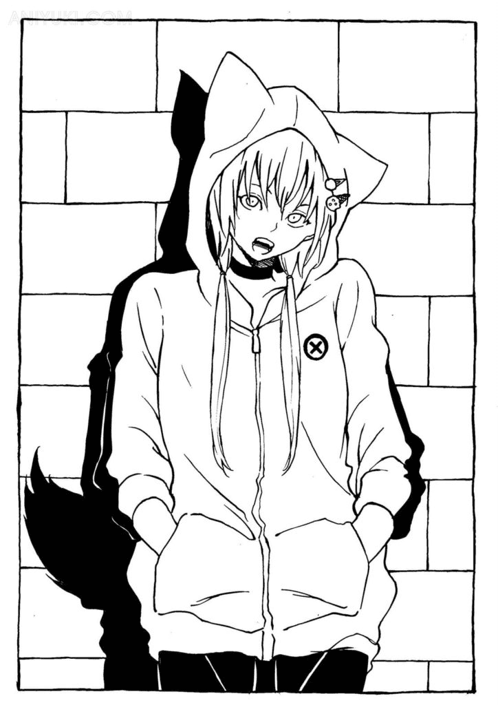 99 Anime Emo Coloring Pages: Express Your Emotions in Color 52