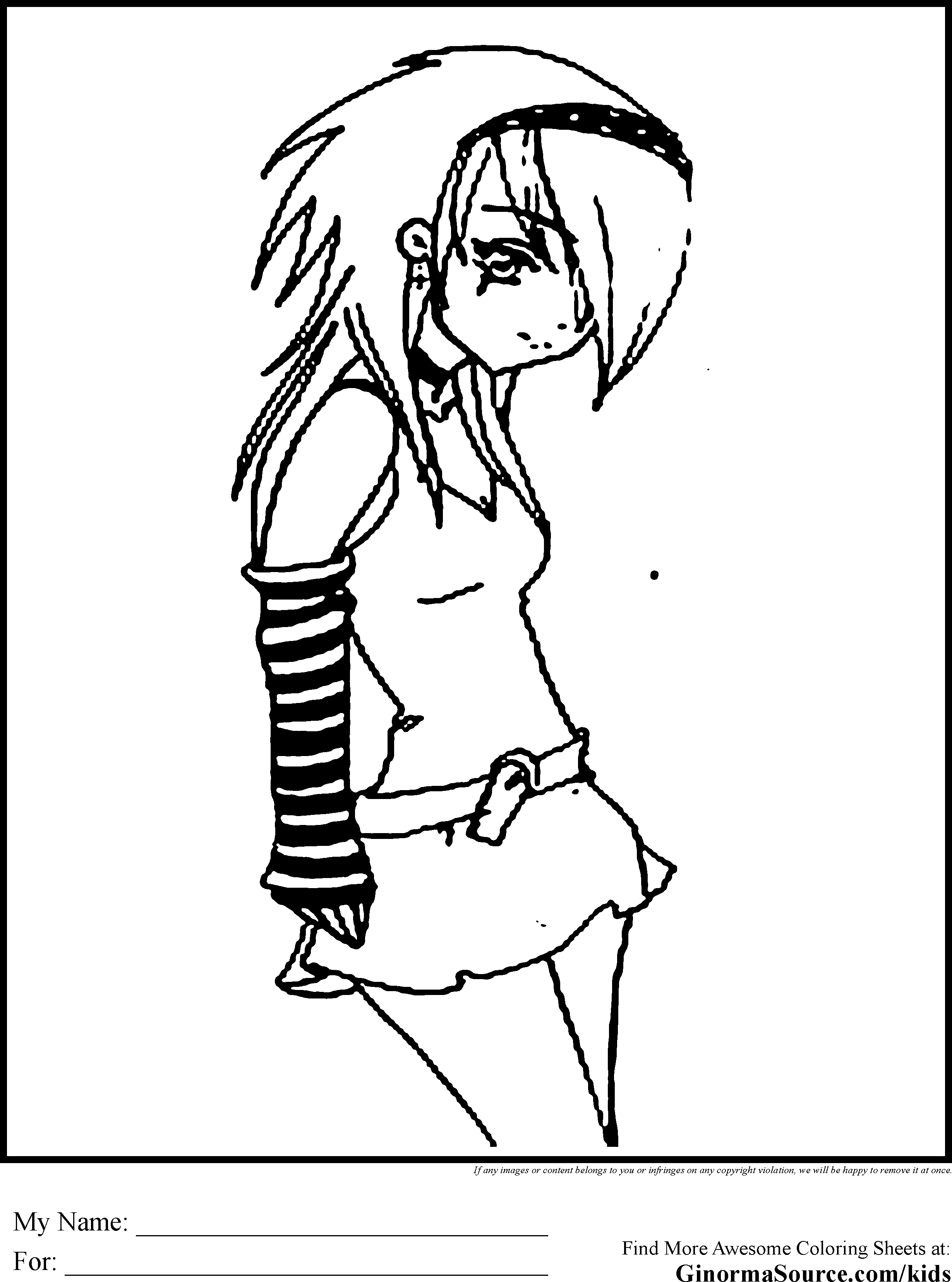 99 Anime Emo Coloring Pages: Express Your Emotions in Color 68