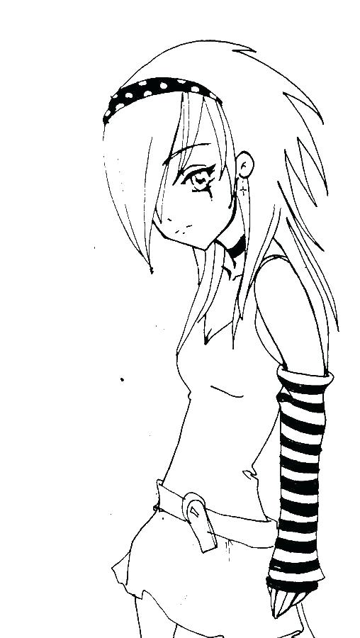 99 Anime Emo Coloring Pages: Express Your Emotions in Color 80