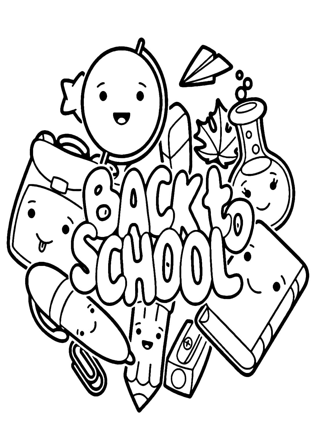 Back to School Coloring Pages Free Printable 101