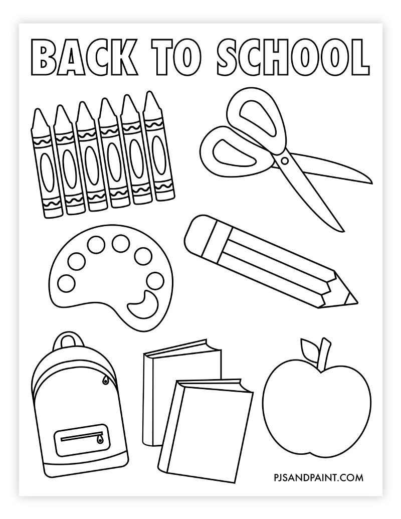 Back to School Coloring Pages Free Printable 102