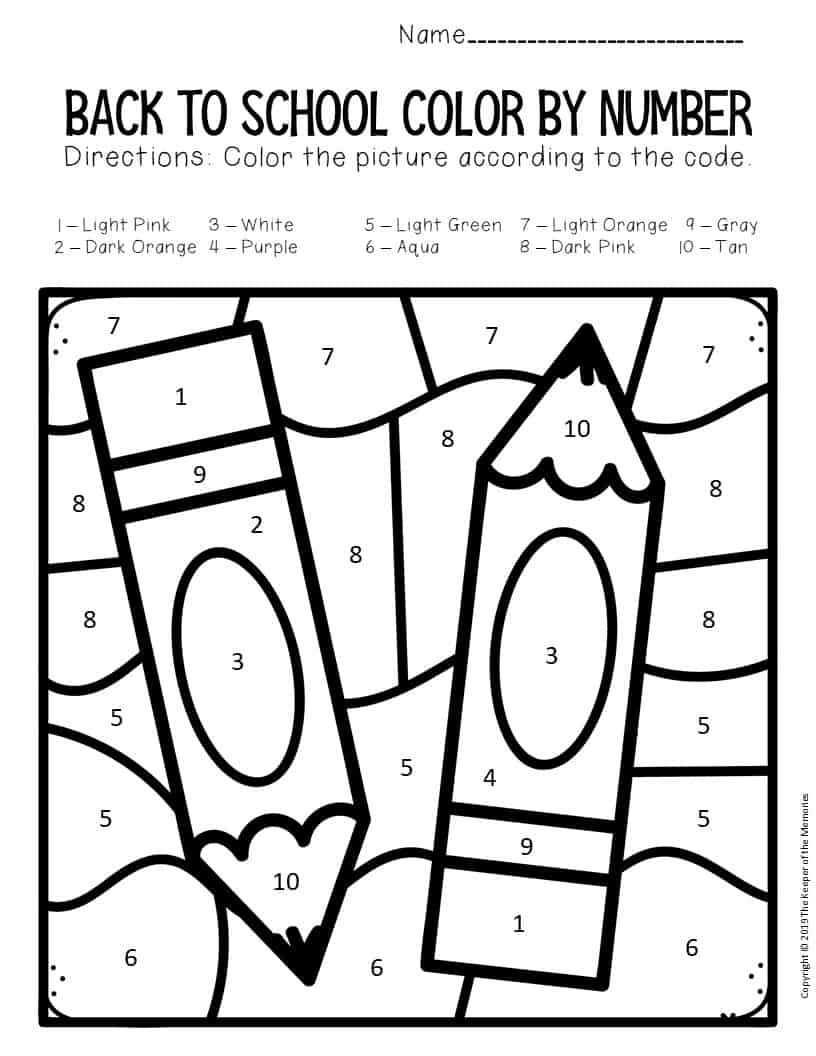 Back to School Coloring Pages Free Printable 11