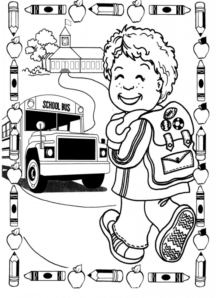 Back to School Coloring Pages Free Printable 124