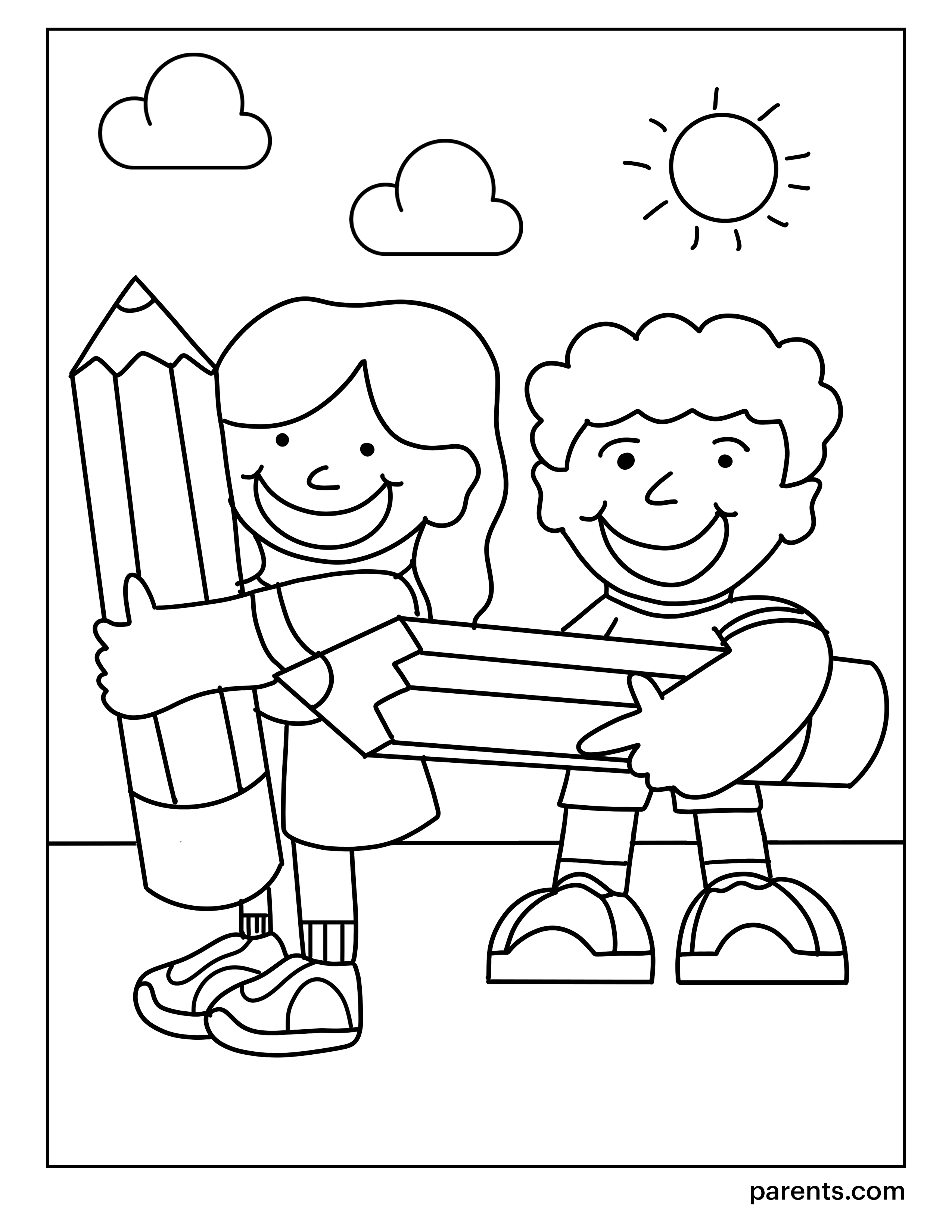 Back to School Coloring Pages Free Printable 125