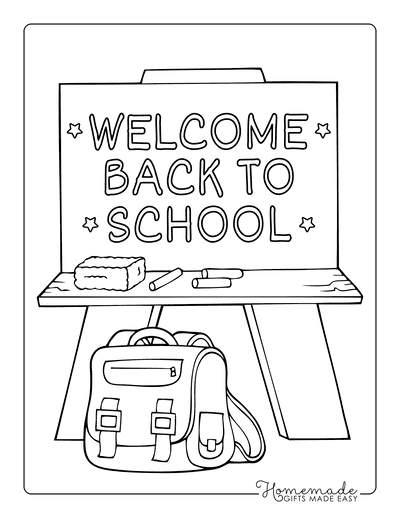 Back to School Coloring Pages Free Printable 127