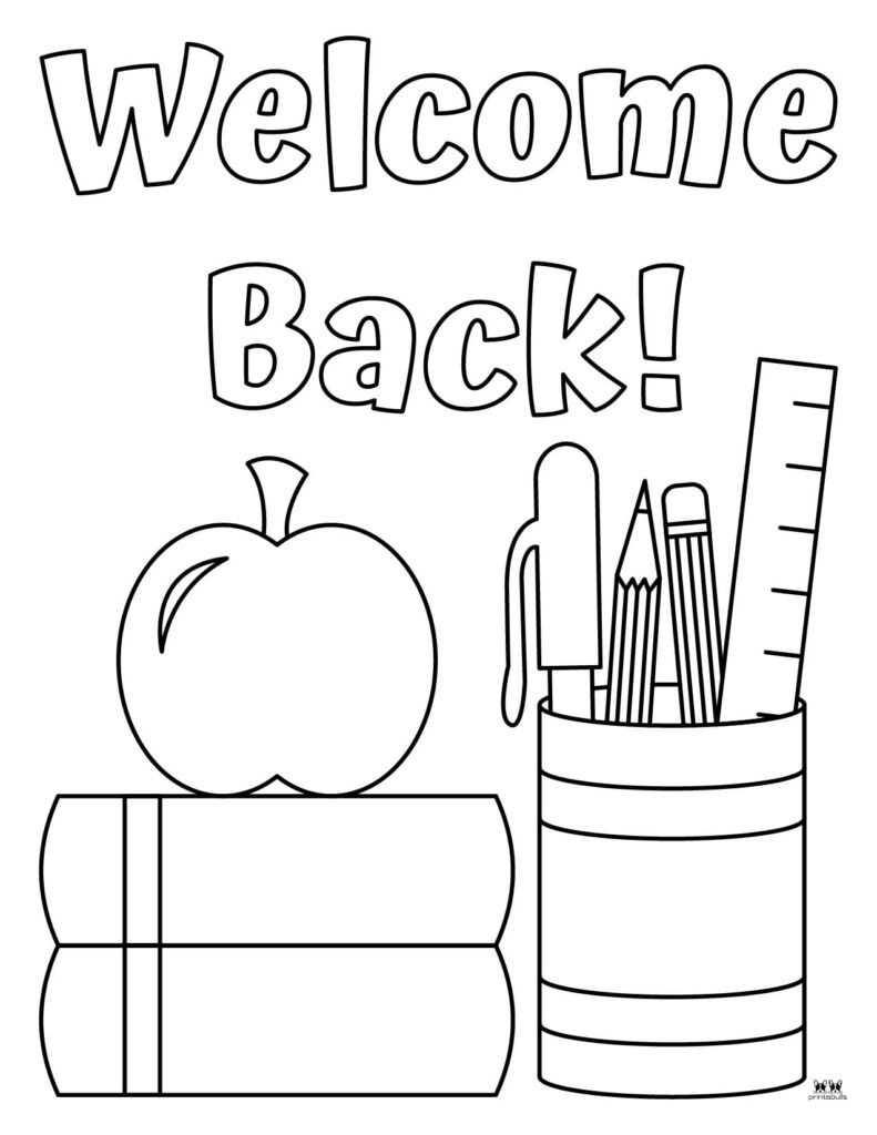 Back to School Coloring Pages Free Printable 128