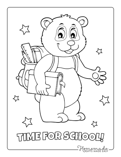 Back to School Coloring Pages Free Printable 16