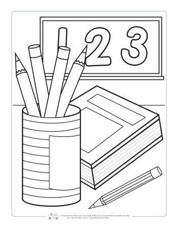 Back to School Coloring Pages Free Printable 18