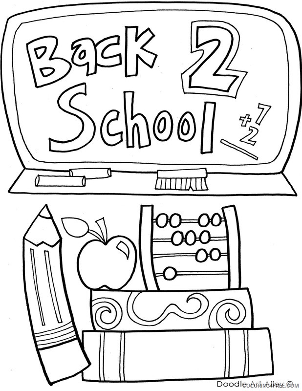 Back to School Coloring Pages Free Printable 19