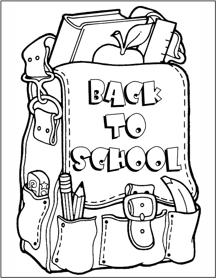 Back to School Coloring Pages Free Printable 2