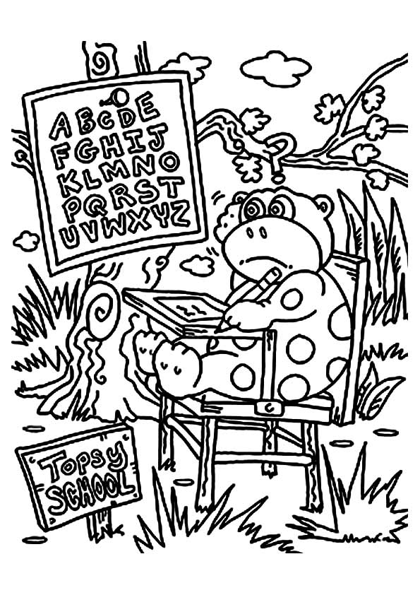 Back to School Coloring Pages Free Printable 20