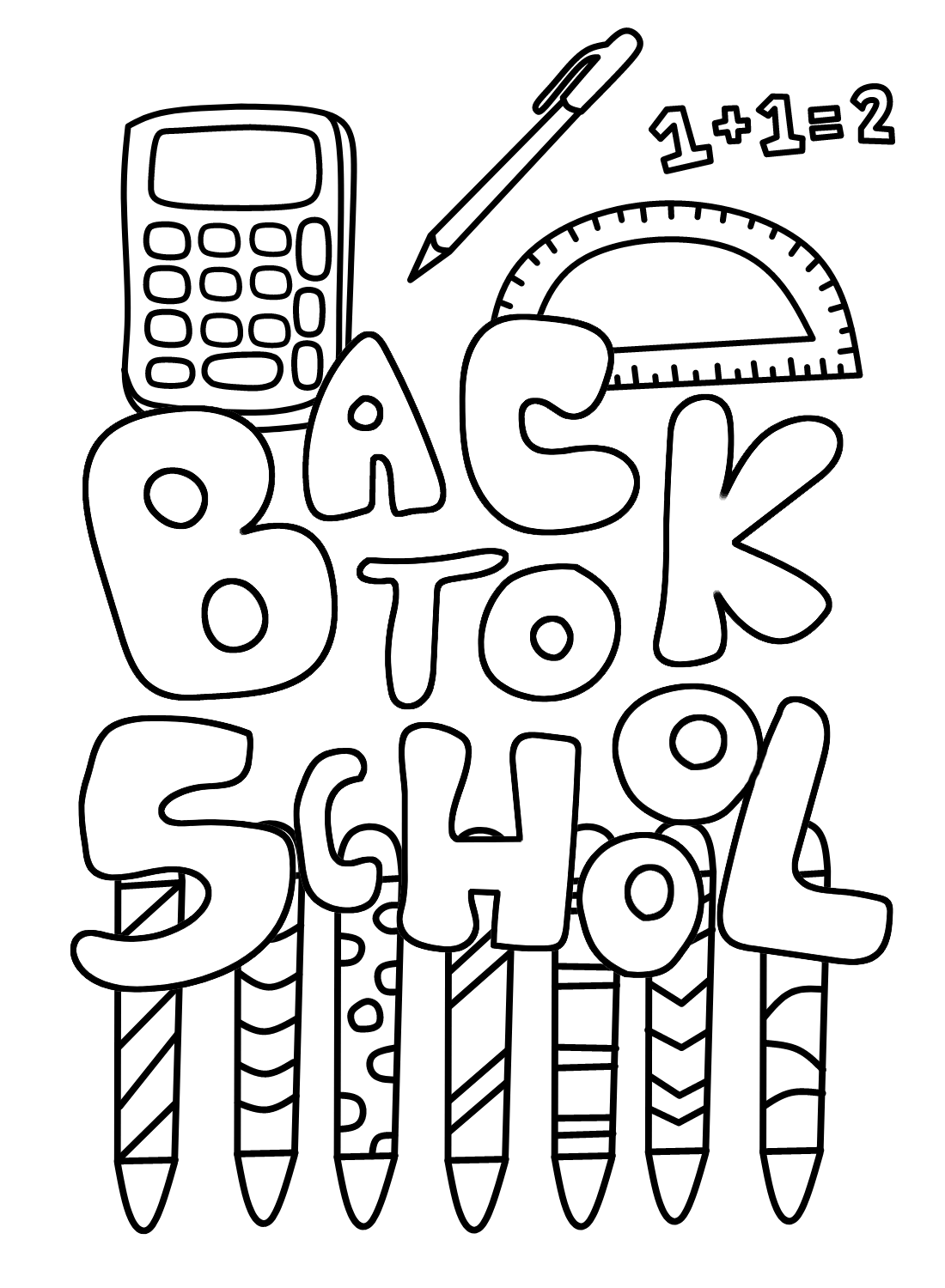 Back to School Coloring Pages Free Printable 25