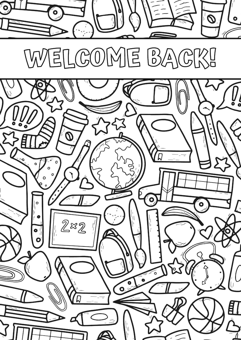 Back to School Coloring Pages Free Printable 27