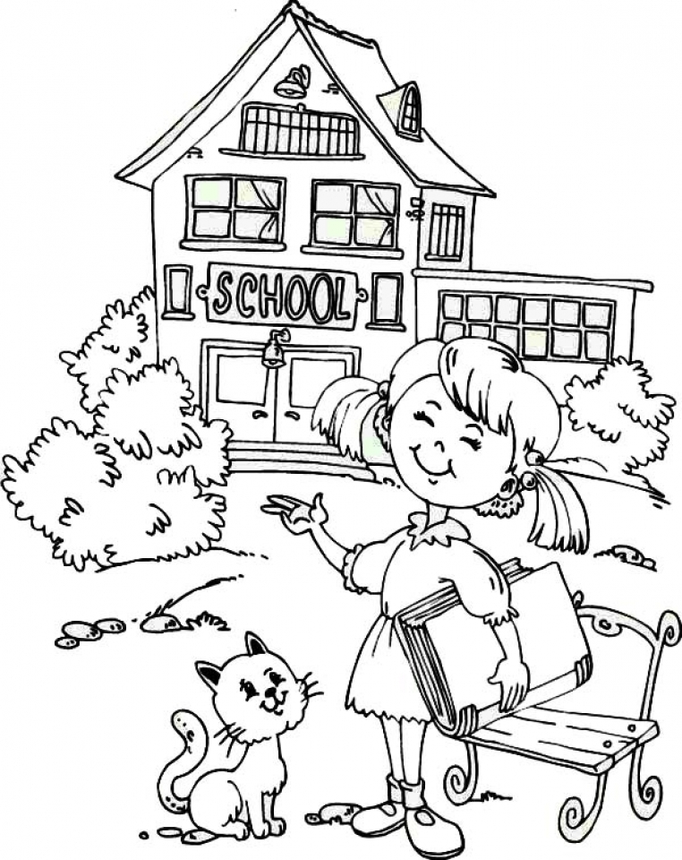 Back to School Coloring Pages Free Printable 3