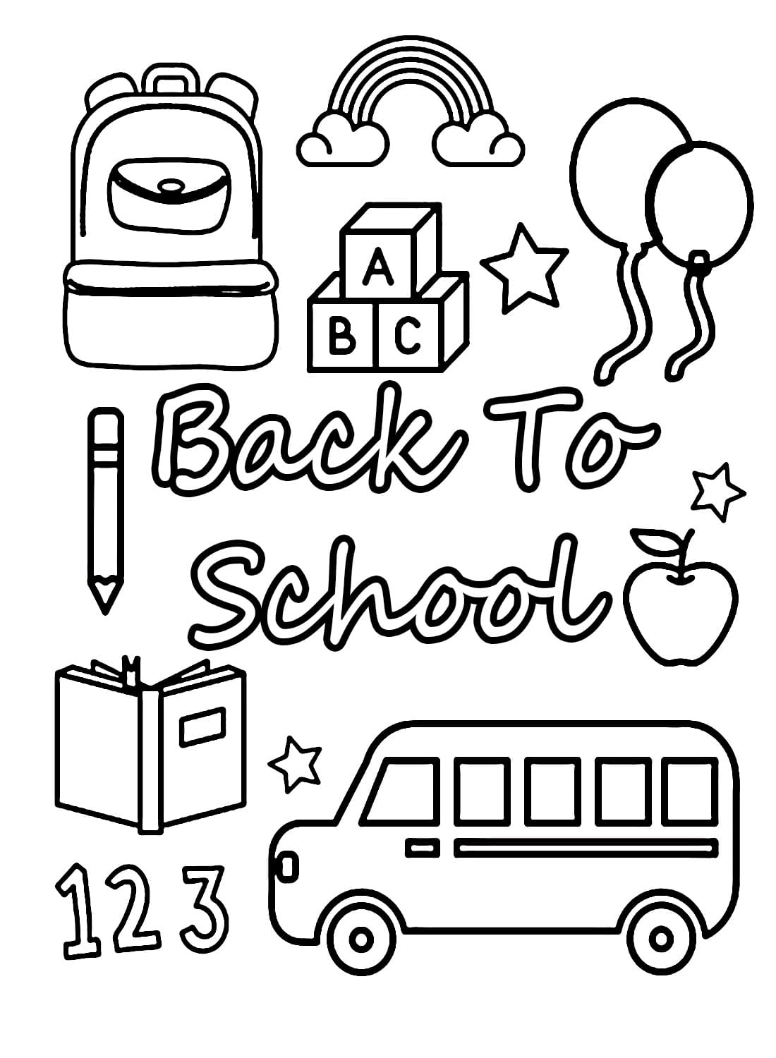 Back to School Coloring Pages Free Printable 31