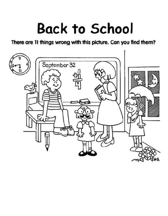 Back to School Coloring Pages Free Printable 32