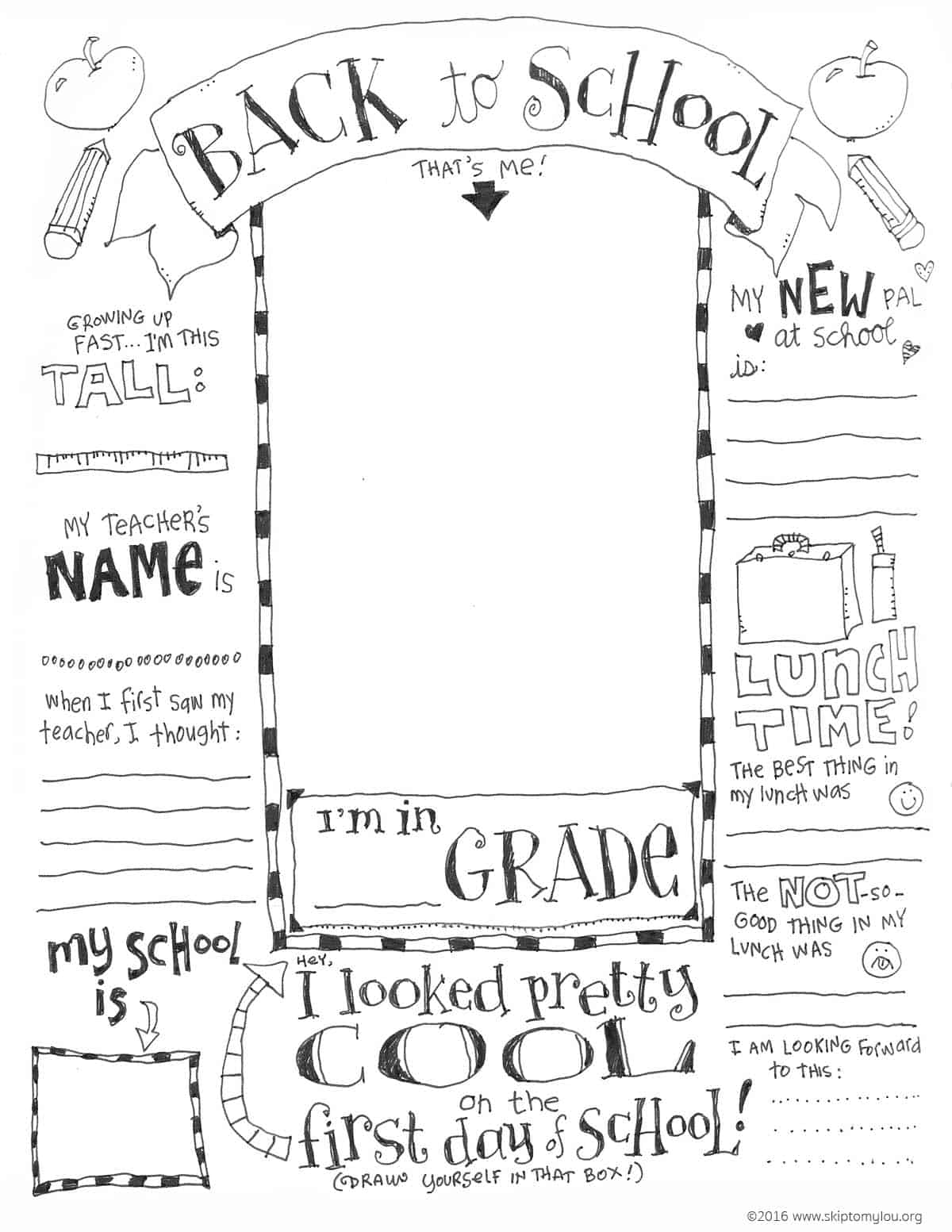 Back to School Coloring Pages Free Printable 33