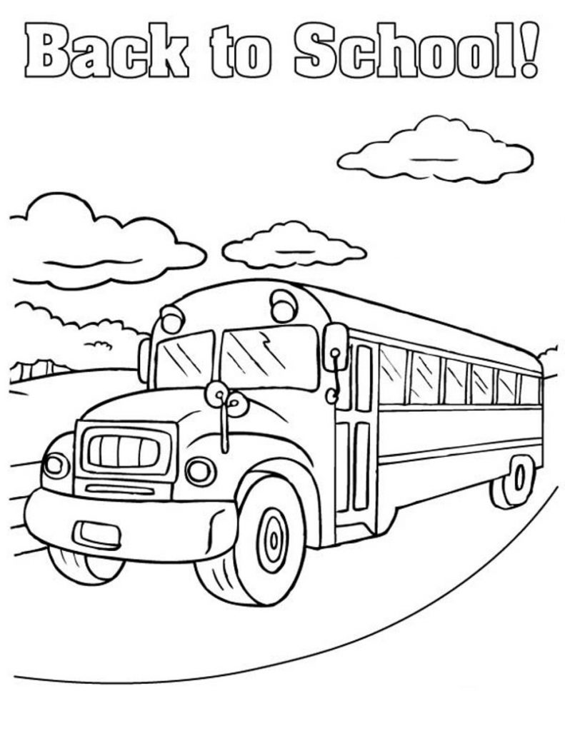 Back to School Coloring Pages Free Printable 4