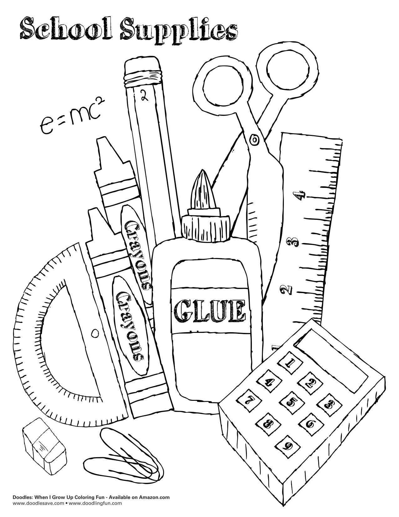 Back to School Coloring Pages Free Printable 48