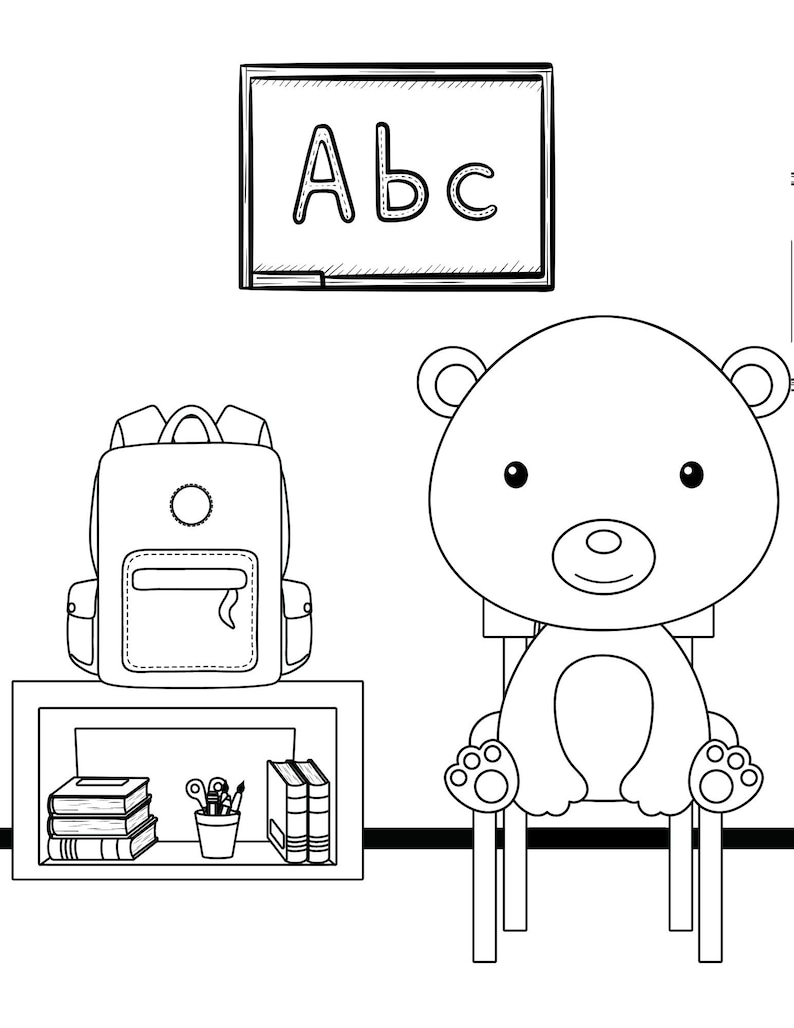 Back to School Coloring Pages Free Printable 56