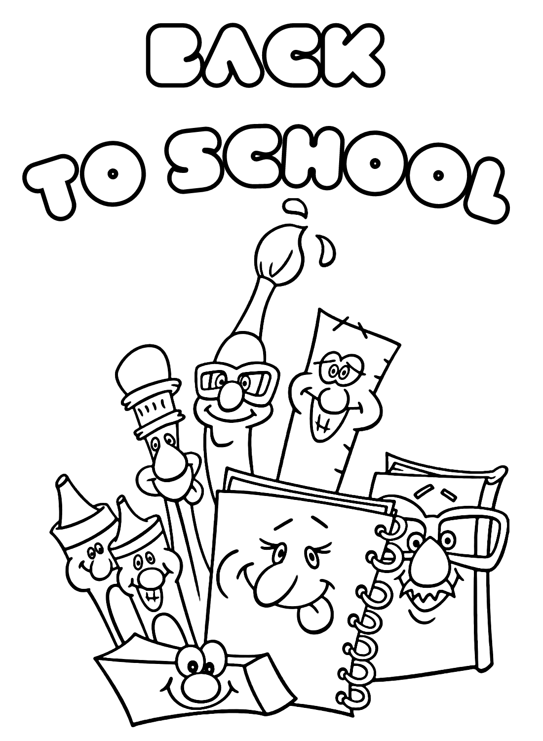 Back to School Coloring Pages Free Printable 82