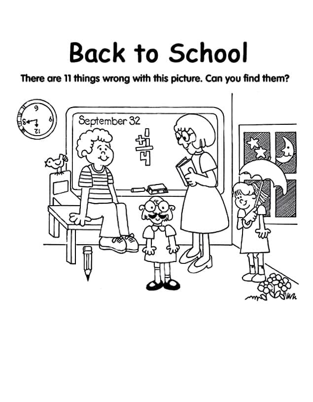 Back to School Coloring Pages Free Printable 89