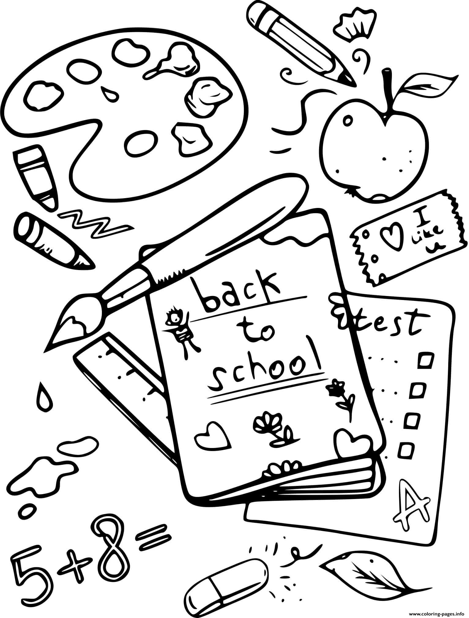 Back to School Coloring Pages Free Printable 94