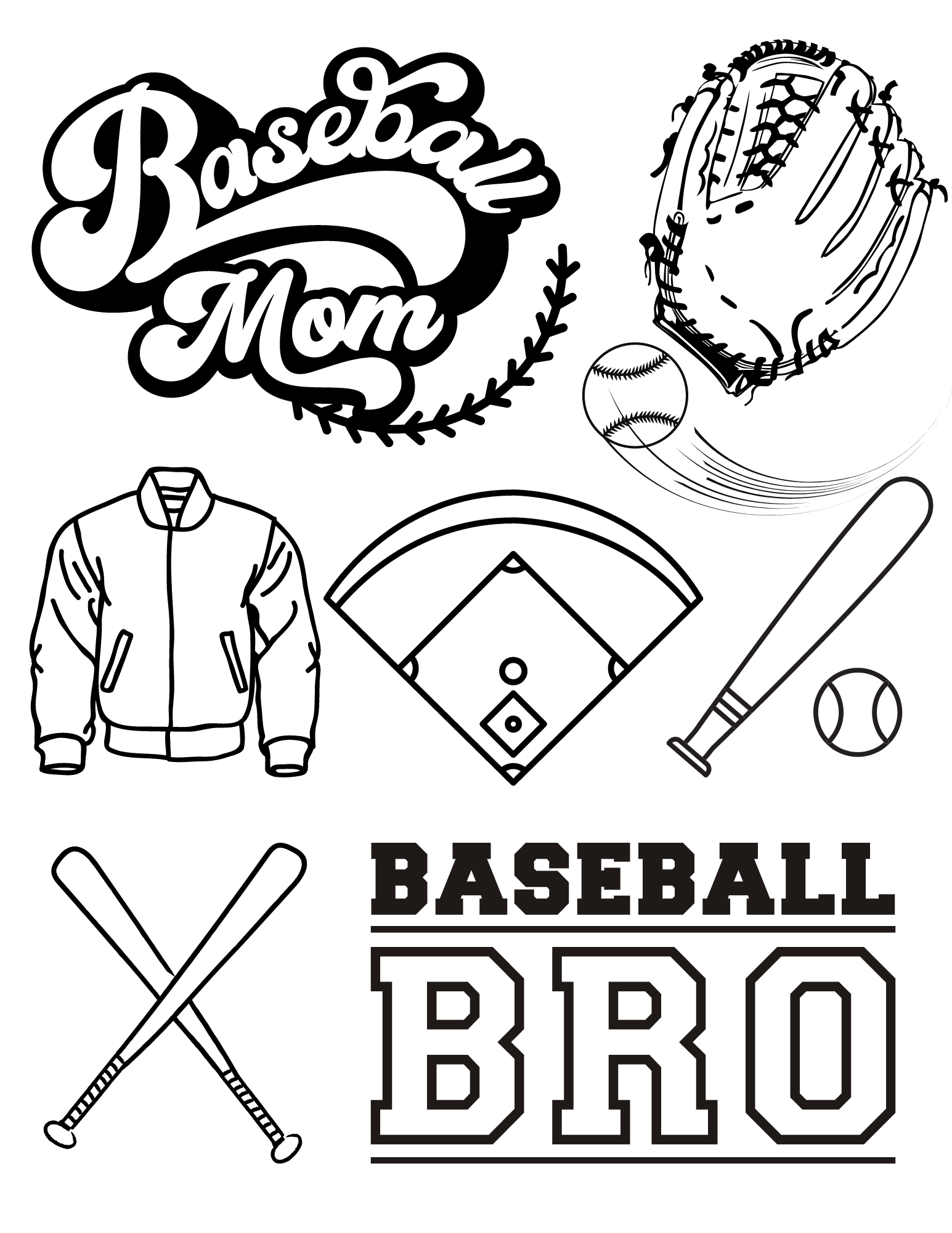 Baseball Coloring Pages Free Printable 107