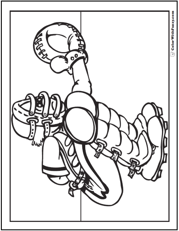 Baseball Coloring Pages Free Printable 108