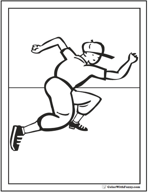 Baseball Coloring Pages Free Printable 120