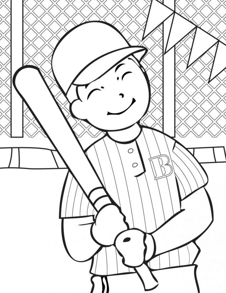 Baseball Coloring Pages Free Printable 122