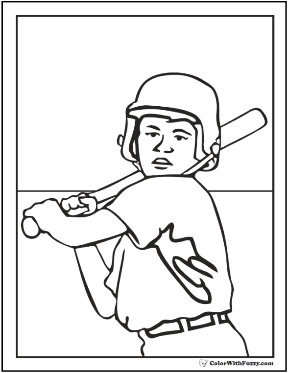 Baseball Coloring Pages Free Printable 123