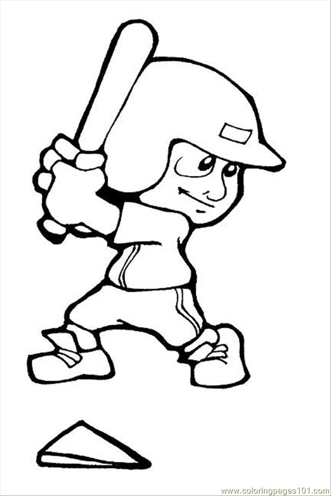 Baseball Coloring Pages Free Printable 133