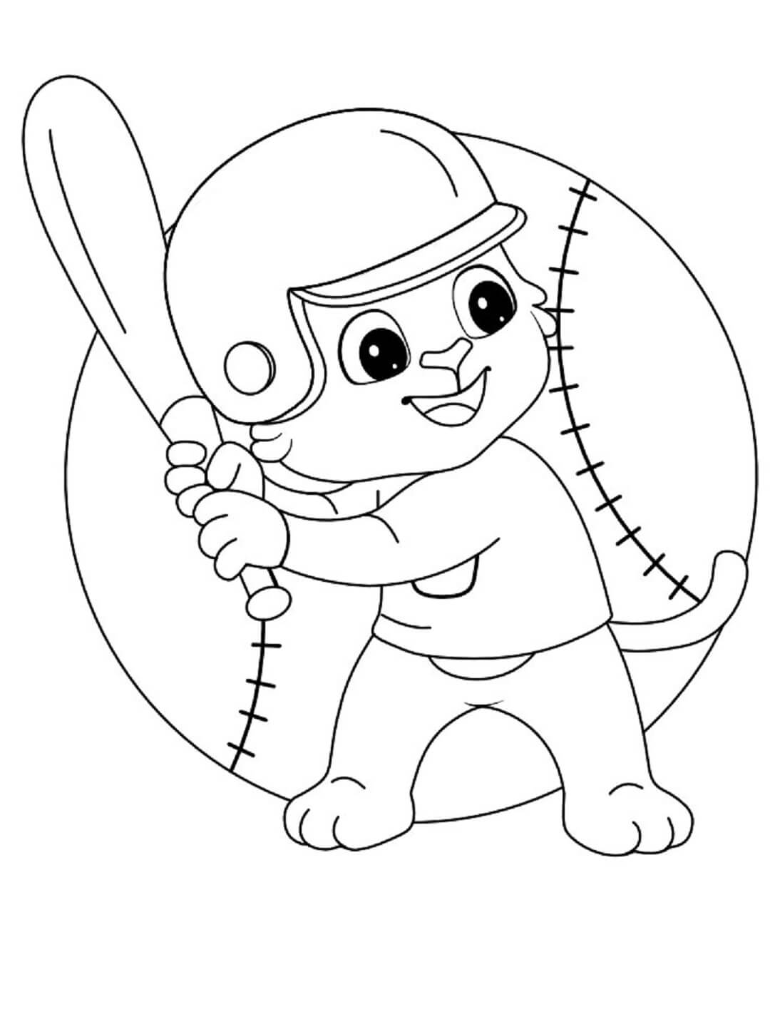 Baseball Coloring Pages Free Printable 134