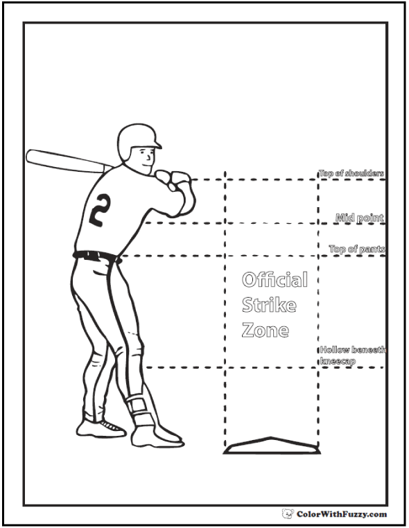 Baseball Coloring Pages Free Printable 142