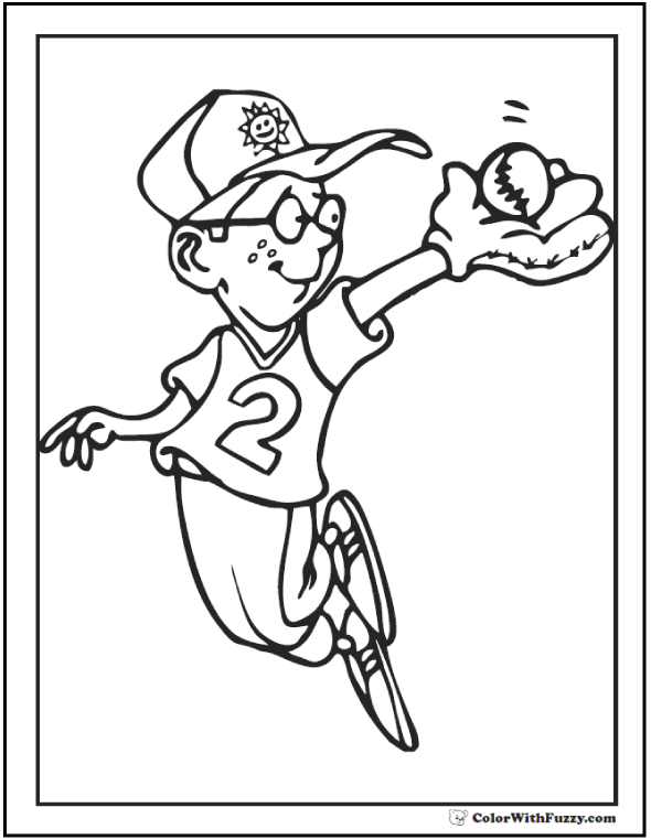 Baseball Coloring Pages Free Printable 150