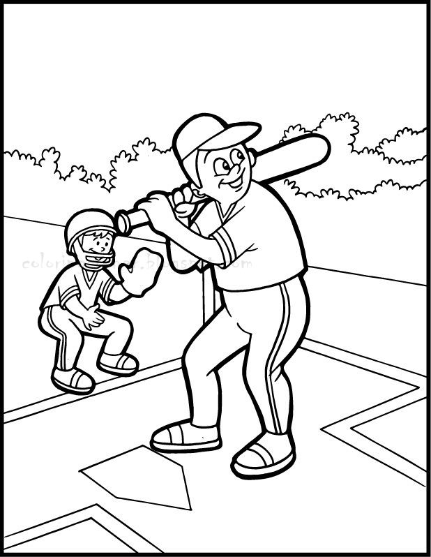 Baseball Coloring Pages Free Printable 151