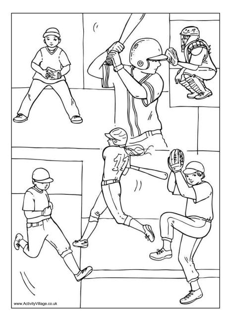 Baseball Coloring Pages Free Printable 157