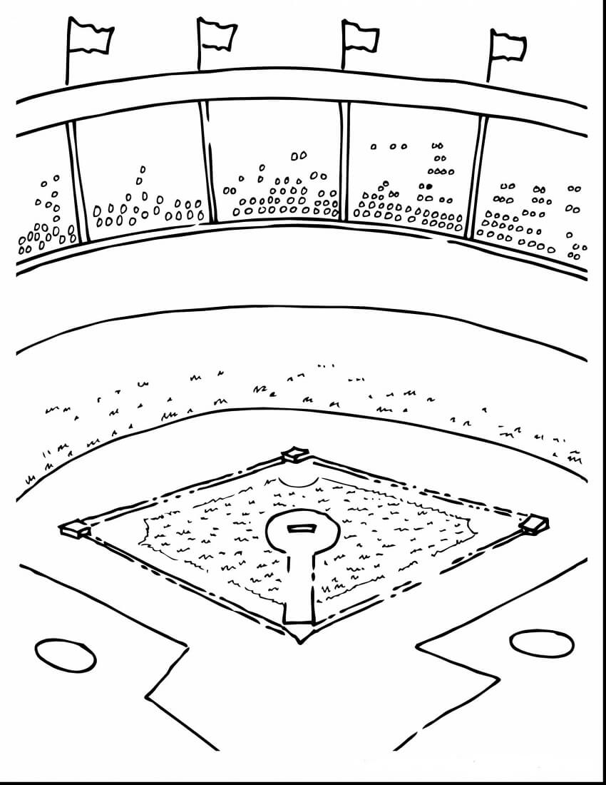 Baseball Coloring Pages Free Printable 27