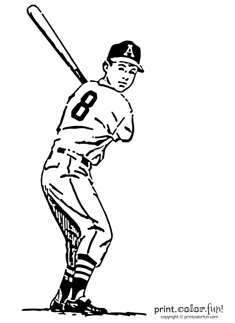 Baseball Coloring Pages Free Printable 53