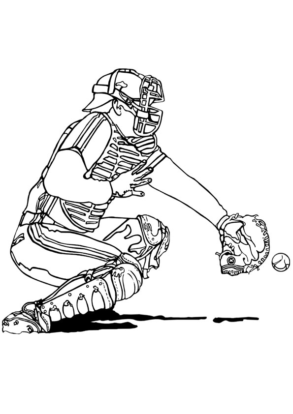 Baseball Coloring Pages Free Printable 82