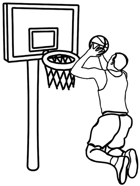 Basketball Coloring Pages Free Printable 10